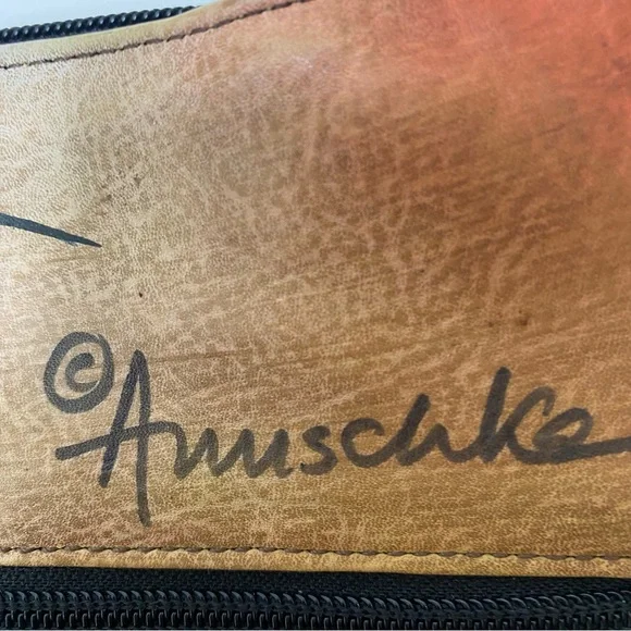 Anuschka Hand Painted Distressed Leather Handbag - Picture 5 of 16